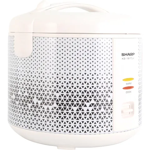 Nồi Cơm Điện Sharp KS-181TJV 1.8L - Thiết Kế Nắp Rời, Công Suất 700W, Chức Năng Giữ Ấm, Phù Hợp Gia Đình 4-6 Người