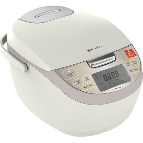 Nồi cơm điện tử Sharp KS-COM193EV-GL 1.8L - Đa chức năng, bảng điều khiển điện tử hiện đại, thân thiện với gia đình Việt, thiết kế sang trọng