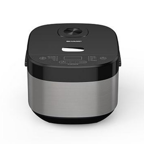 Nồi Cơm Điện Tử Sharp KS-COM194EV-BK 1.8L - Thiết Kế Hiện Đại, Đa Chức Năng Cho Gia Đình 4-6 Người