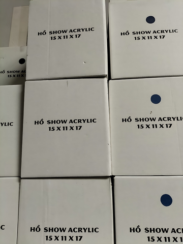 Hồ Thủy Sinh Acrylic Dành Cho Betta & Guppy - Nhiều Màu Sắc, Nhẹ và Vững Bền, Phụ Kiện Cá Cảnh Cao Cấp Việt Nam