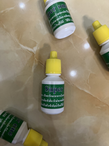 Nước Dưỡng Cá SUPER ONE Thái Lan 12ml - Chống Nấm, Giúp Cá Khỏe Mạnh và An Toàn Khi Vận Chuyển