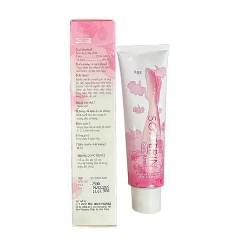 Kem Dưỡng Ẩm Softerin Giúp Làm Mềm Da Sừng Nang Lông, Vảy Cá Bàn Chân, Tay - Tuyp 50g