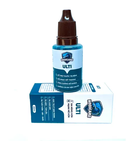 HODICARE Bộ 3 Sản Phẩm Dưỡng Cá Cảnh Ulti, Healing, Crush 20ml - Điều Trị Nấm, Ký Sinh Trùng và Hỗ Trợ Đề Kháng cho Cá