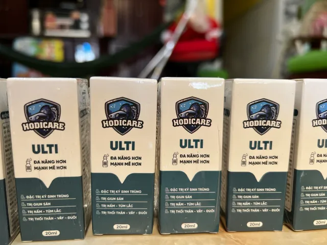 HODICARE Bộ 3 Sản Phẩm Dưỡng Cá Cảnh Ulti, Healing, Crush 20ml - Điều Trị Nấm, Ký Sinh Trùng và Hỗ Trợ Đề Kháng cho Cá
