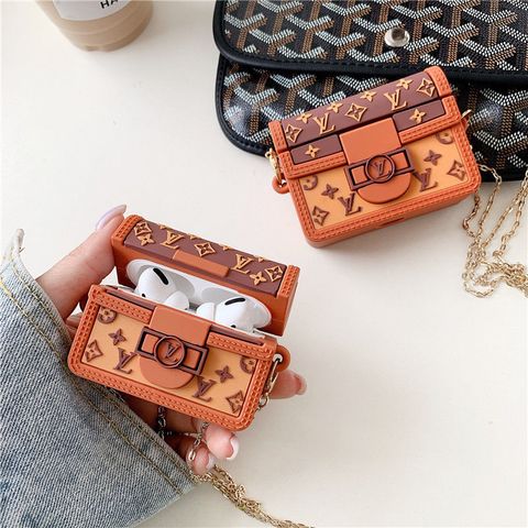 Vỏ Bọc AirPods Siêu Cute Bằng Silicon Dẻo - Túi Xách Hình Chữ Nhật Cho AirPods 1 2 Pro