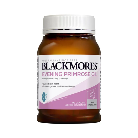 Viên Tinh Dầu Hoa Anh Thảo Blackmores Evening Primrose Oil - Hỗ Trợ Làm Đẹp Da và Cân Bằng Nội Tiết Tố - 190 Viên