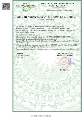 GO Multi Teen Everyday - Viên Đa Vitamin Tăng Cường Sức Khỏe Cho Thanh Thiếu Niên - 60 Viên Bổ Sung Dinh Dưỡng Cần Thiết
