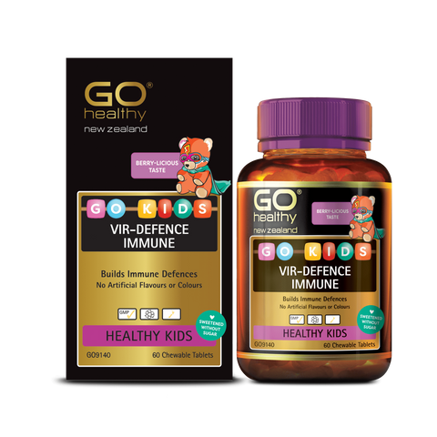 GO Kids Vir Defence Immune - Viên Nhai Tăng Đề Kháng Cho Bé 60 Viên