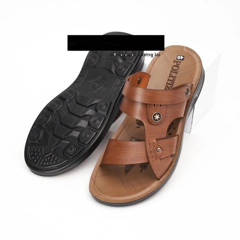 Dép Da Nam VA001 - Sandal Thời Trang Đế Đúc Bền Bỉ, Phong Cách Lịch Sự, Dễ Phối Đồ, Size Đầy Đủ 250654