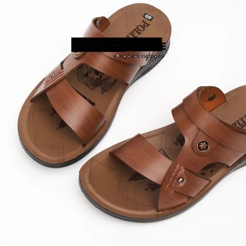 Sandal Dép Da Nam VA001 - Xăng-đan Da Thời Trang Đế Đúc Bền Bỉ, Phong Cách Thể Thao, Dễ Phối Đồ, Chất Lượng Cao