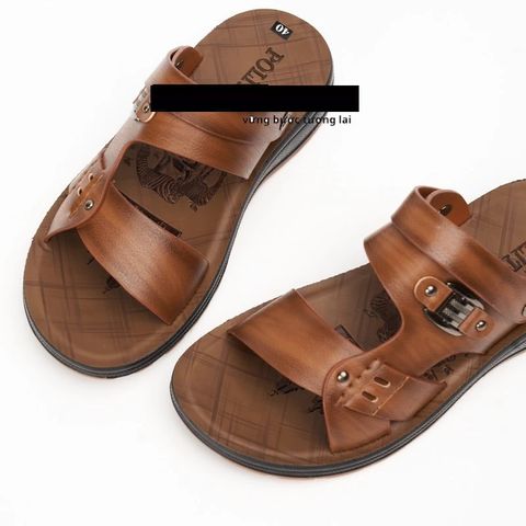 Sandal Dép Da Nam VA003 - Xăng-đan Thời Trang Đế Đúc Bền, Phù Hợp Mọi Phong Cách, Chất Lượng Cao Cấp