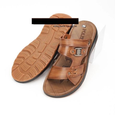 Sandal Dép Da Nam VA003 - Xăng-đan Thời Trang Đế Đúc Bền, Phù Hợp Mọi Phong Cách, Chất Lượng Cao Cấp