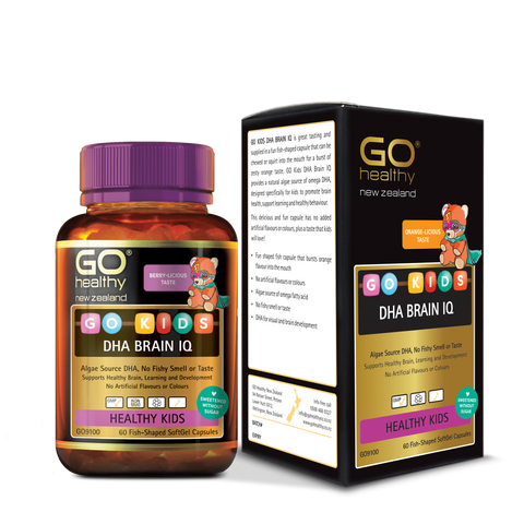 GO KIDS DHA BRAIN IQ﻿ - Viên Nhai Bổ Sung DHA Cho Bé 60 Viên