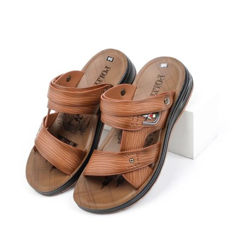 Dép Da Nam VA004 - Sandal Thời Trang Mới, Đế Đúc Bền Bỉ, Dễ Dàng Phối Đồ cho Mọi Phong Cách