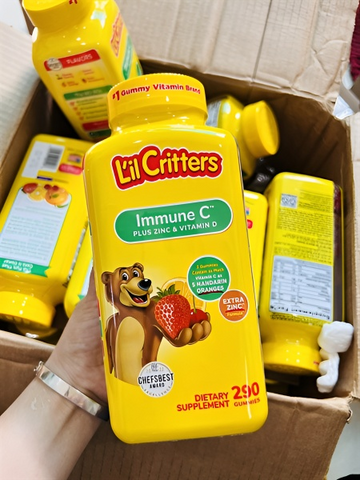 Kẹo Dẻo Bổ Sung Gummie Vitamin C Và Tăng Sức Đề Kháng L’Il Critters Immune C 290 Viên  - 12/25