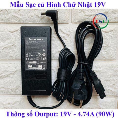Sạc Laptop Lenovo 20V 4.5A / 19V 4.74A (90W) Chân To Φ5.5*2.5mm - Phụ Kiện Chính Hãng cho G580 G560 G570 G550