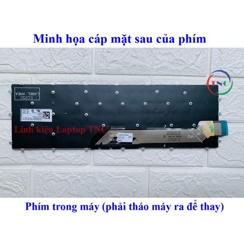 Bàn Phím Laptop Dell Inspiron 7566 7567 5565 5567 5570 5575 7778 7779 7577 7773 Zin Có Led/Không Led - Phụ Kiện Laptop Chất Lượng Cao
