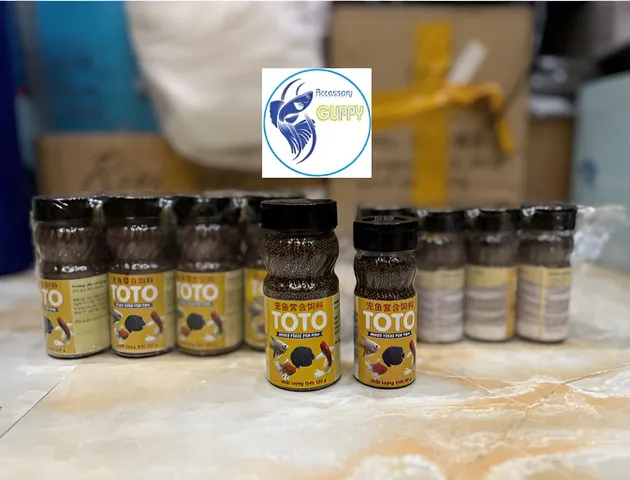 Thức Ăn Cá Cảnh TOTO - Cám Dinh Dưỡng Độ Đạm Cao Cho Guppy, Betta, và Các Loại Cá Thủy Sản Khác - Bổ Sung Protein và Khoáng Chất