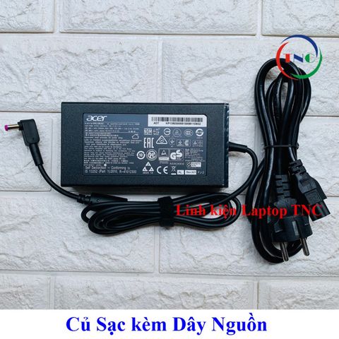 Sạc Laptop Acer 19V 7.1A 135W - Adapter Nitro Chân Tím - Phụ Kiện Thay Thế Chất Lượng Cao