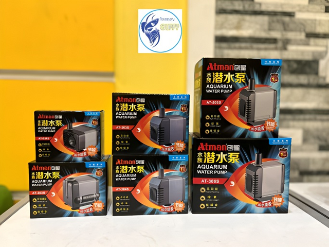 Máy Bơm Nước Hồ Cá ATMAN AT-30xS - Bơm Lọc Đa Năng Siêu Êm, Phù Hợp Hồ Cảnh và Hòn Non Bộ, Độ Bền Cao