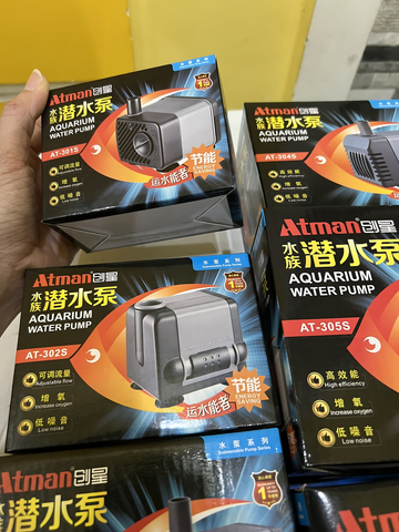 Máy Bơm Nước Hồ Cá ATMAN AT-30xS - Bơm Lọc Đa Năng Siêu Êm, Phù Hợp Hồ Cảnh và Hòn Non Bộ, Độ Bền Cao