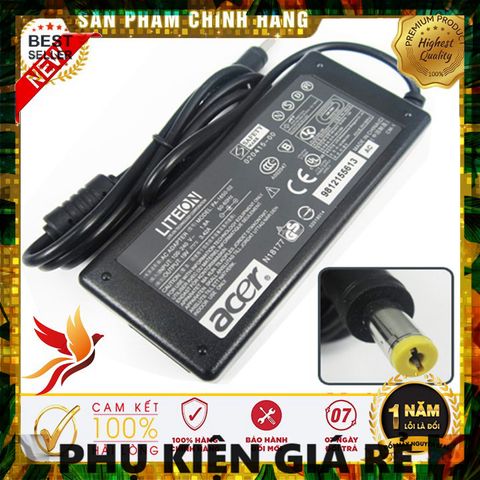 Sạc Laptop Acer 19V 4.7A (90W) - Phụ Kiện Giá Rẻ Kèm Dây Nguồn, Đảm Bảo Chất Lượng, Giao Hàng Đúng Đơn