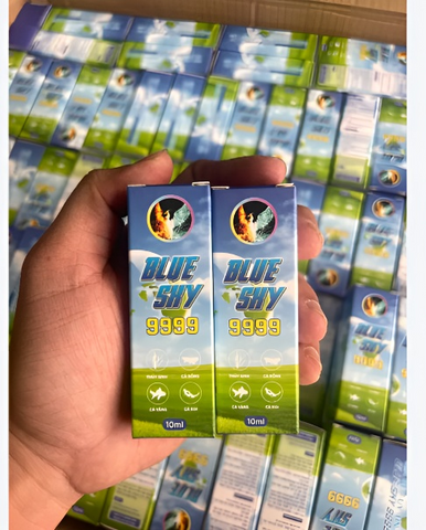 Dung dịch Blue Sky 9999 10ml - Chăm sóc cá cảnh, trị stress, xử lý nấm, tắm cá Koi, hỗ trợ vận chuyển cá an toàn