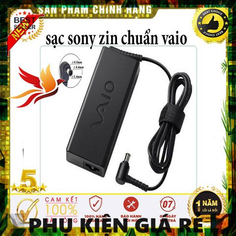 Sạc Laptop SONY Chính Hãng 19.5V 4.7A - Phụ Kiện Cao Cấp Cho Sony Vaio - Giá Rẻ, Chất Lượng Đảm Bảo