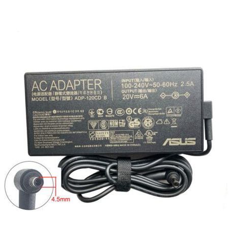 Sạc Laptop ASUS 20V-6A 120W Chính Hãng cho VivoBook Pro 15 M3500QA - Bảo Hành 6 Tháng, Củ Sạc và Dây Nguồn Lõi Đồng