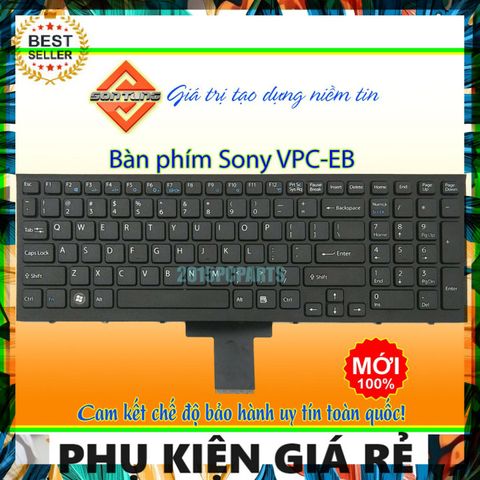 Bàn Phím Laptop Sony Vaio VPC EB Series - Phụ Kiện Giá Rẻ, Giao Đúng Đơn, Tương Thích VPCEB1 VPCEB2 VPCEB3 VPCEB4