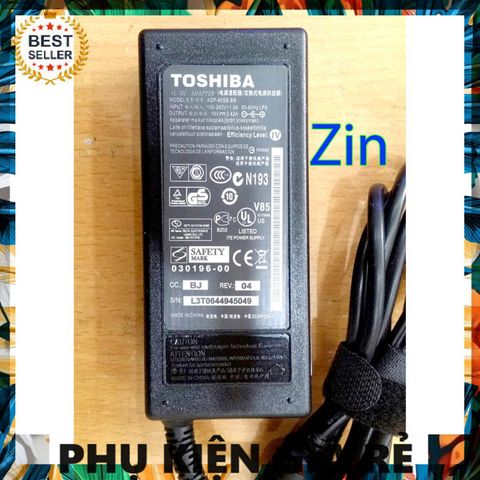 Sạc Laptop Toshiba 19V-3.42A Chân 5mm x 2.5mm - Phụ Kiện Chất Lượng Giá Rẻ cho Thiết Bị Số