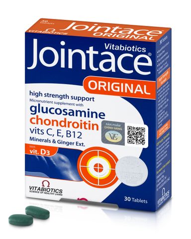 Viên Uống Hỗ Trợ Khớp JOINTACE TABLETS 30 Viên - Tăng Tiết Dịch và Sức Khỏe Xương Khớp, Bổ Sung Glucosamine và Vitamin từ Vitabiotics
