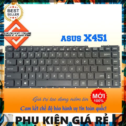 Bàn Phím Laptop ASUS X451 X454 X453 F451 F455 - Phụ Kiện Chính Hãng Nhập Khẩu Giá Rẻ cho Thiết Bị Số