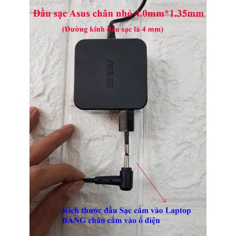 Sạc Laptop ASUS Vuông Chân Nhỏ X453M, K401L, A412F, A512F, E502 - Phụ Kiện Giá Rẻ Chính Hãng Chất Lượng Tốt