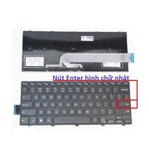Bàn phím laptop Dell Vostro 14 (3449, 3468, 3445, 3446, 3458, 3459, 3478) - Hàng mới, chất lượng cao, bảo hành đổi mới, thay thế dễ dàng