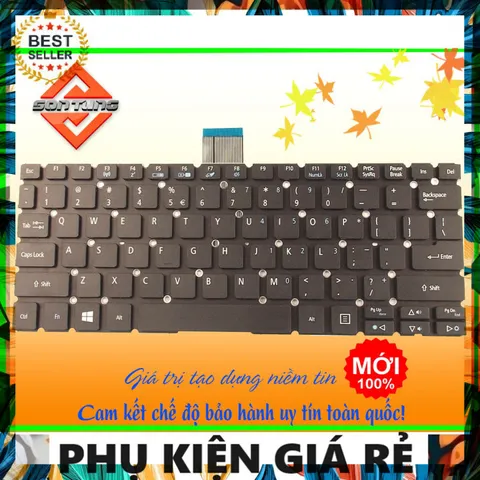 Bàn Phím Acer Aspire V3-371-37T9 V3-371-5149 V3-371-52GP Chính Hãng - Phụ Kiện Giá Rẻ Cho Laptop Acer