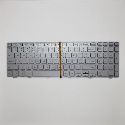 Bàn phím laptop Dell Inspiron 15-7000 và 15-7537 Màu bạc có nền LED - Phụ kiện chính hãng chất lượng cao