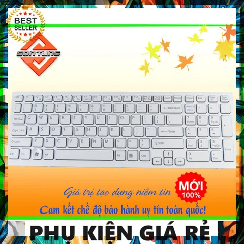 Bàn Phím Sony Vaio VPC-EB VPCEB - Màu Trắng Chính Hãng, Phụ Kiện Giá Rẻ Cho Laptop Sony Vaio