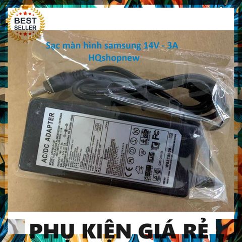 Sạc Màn Hình SAMSUNG Chính Hãng 14V - 3A, Phụ Kiện Giá Rẻ Cho Thiết Bị Điện Tử - Chất Lượng Đảm Bảo