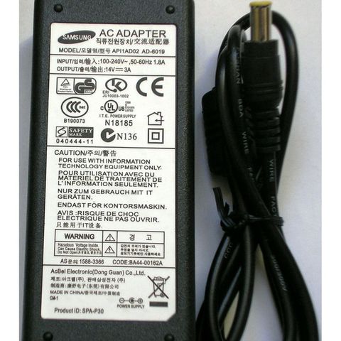 Sạc Màn Hình SAMSUNG Chính Hãng 14V - 3A, Phụ Kiện Giá Rẻ Cho Thiết Bị Điện Tử - Chất Lượng Đảm Bảo