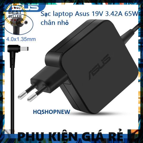Sạc Laptop Asus 19V 3.42A 65W Chân Nhỏ 4.0*1.35mm - Phụ Kiện Chính Hãng Giá Rẻ Chất Lượng Cao