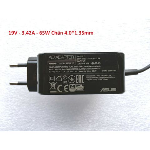 Sạc Laptop Asus 19V 3.42A 65W Chân Nhỏ 4.0*1.35mm - Phụ Kiện Chính Hãng Giá Rẻ Chất Lượng Cao