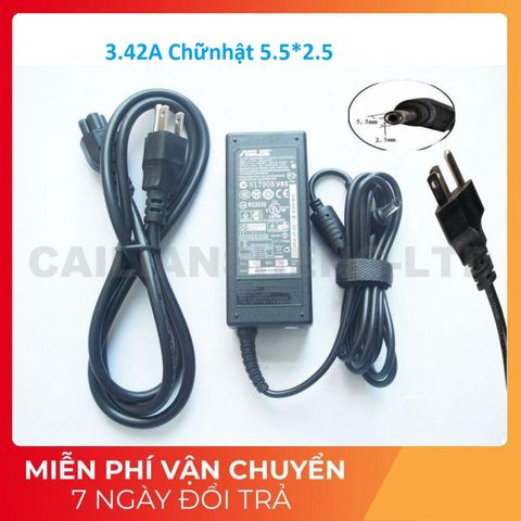 Sạc Laptop Asus 19V 3.42A - 2.37A - 1.75A với chân 4.0*1.35mm và 5.5*2.5mm - Phụ kiện chính hãng, an toàn cho thiết bị Asus