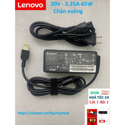 Sạc Laptop Lenovo 20V 3.25A 65W / 20V 2.25A / 19V 3.42A - Chân Vuông, Chân Nhỏ, Chân Kim To - Phụ Kiện An Toàn và Tiết Kiệm Năng Lượng