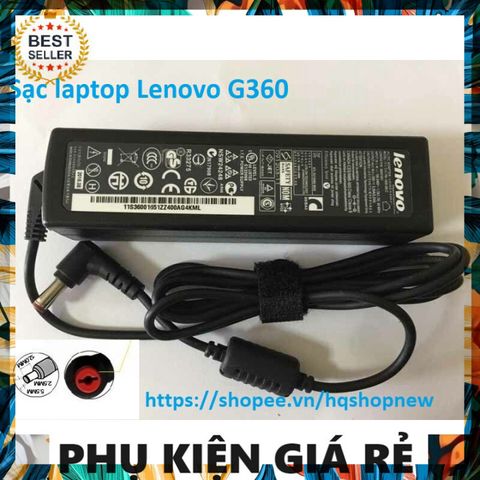 Sạc Laptop Chính Hãng Lenovo G360 - Sạc Đen Dài 20V-3.25A, An Toàn, Tiết Kiệm Năng Lượng, Phụ Kiện Chất Lượng Cao
