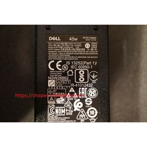 Sạc Laptop Dell Inspiron 3458 3468 3467 5551 5555 19.5V 2.31A 45W Chính Hãng - Phụ Kiện Chất Lượng Cao, Bảo Đảm Tương Thích 100%