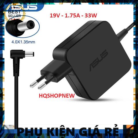 Sạc laptop Asus chính hãng 19V 1.75A 33W chân nhỏ 4.0*1.35mm - Phụ kiện máy tính giá rẻ, chất lượng cao