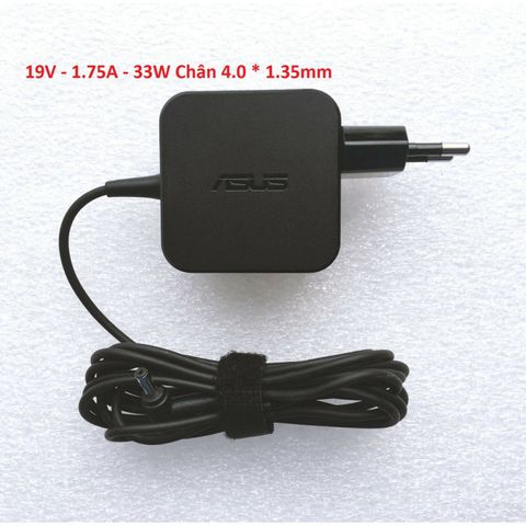 Sạc laptop Asus chính hãng 19V 1.75A 33W chân nhỏ 4.0*1.35mm - Phụ kiện máy tính giá rẻ, chất lượng cao