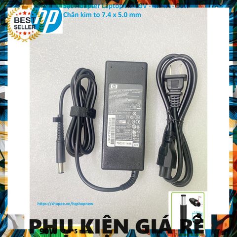Sạc Adapter Laptop HP 19V - 4.74A - 90W Chân Kim To 7.4 x 5.0mm Chính Hãng - Bảo Hành An Toàn và Hiệu Suất Tối Đa