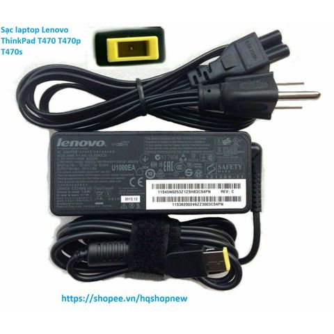 Sạc Laptop Lenovo ThinkPad T470 T470p T470s 20V - 2.25A 3.25A 45W 65W Chân Vuông USB - Phụ Kiện Chính Hãng Giá Rẻ